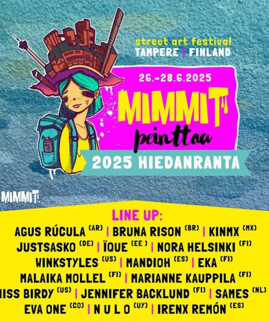 Los Colores de las Calles de Medellín Llegan a Finlandia con Eva One