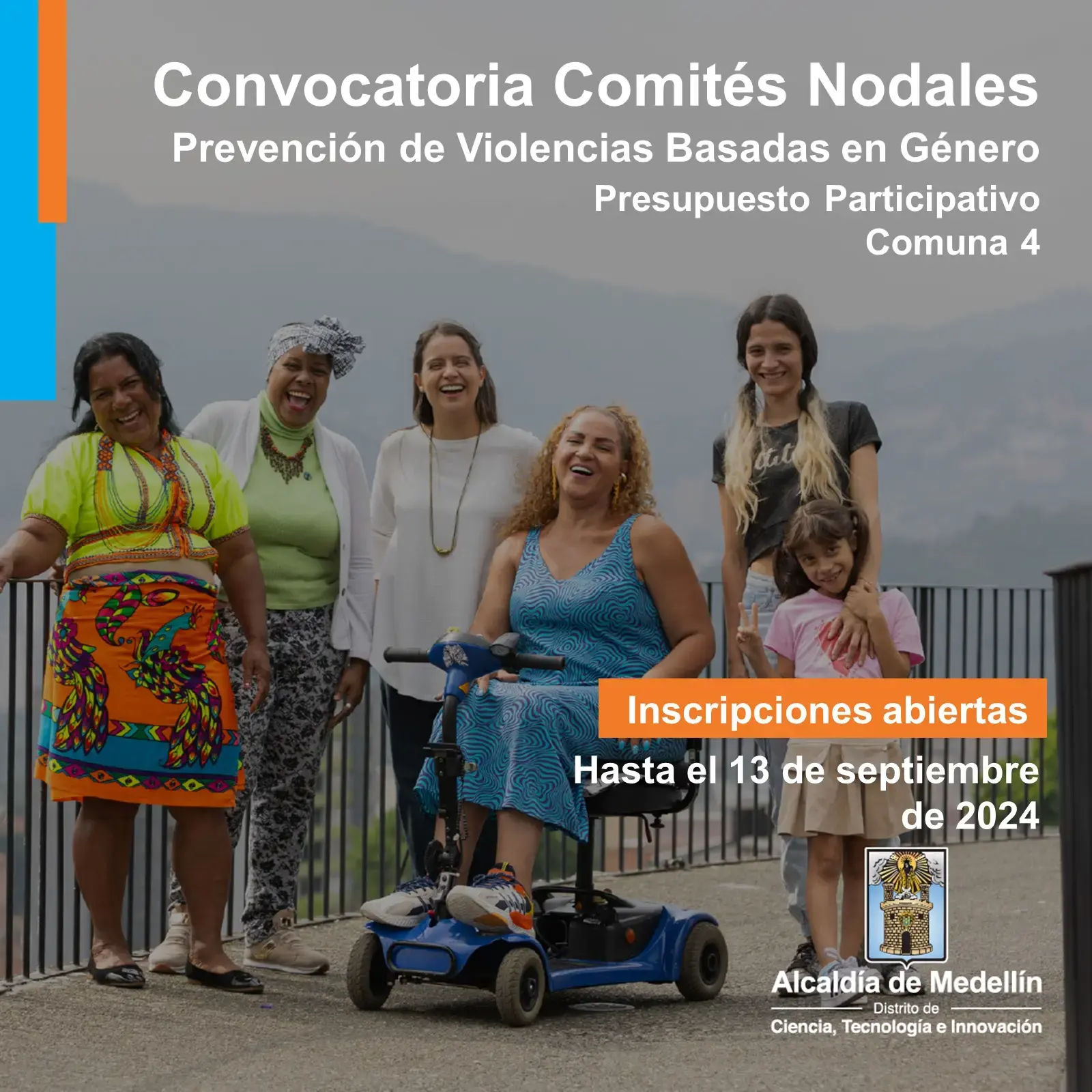 Inscríbete a la Convocatoria Comités Nodales de Prevención de Violencias Basadas en Género de la Comuna 4. 🗣️👩🙋🏻‍♀️