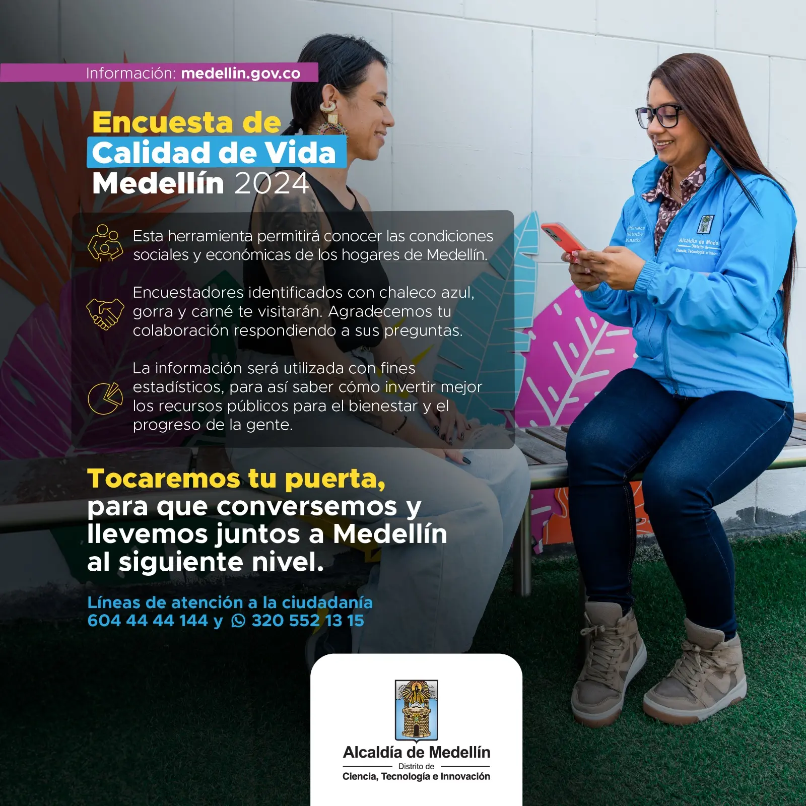 ¡Tu Opinión Construye el Futuro de Medellín! Participa en la Encuesta de Calidad de Vida 2024